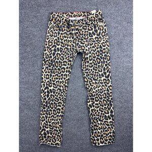 Kate Spade Perry Jeans Women's 25 Cheetah Print Skinny Leg Low Rise USA Made